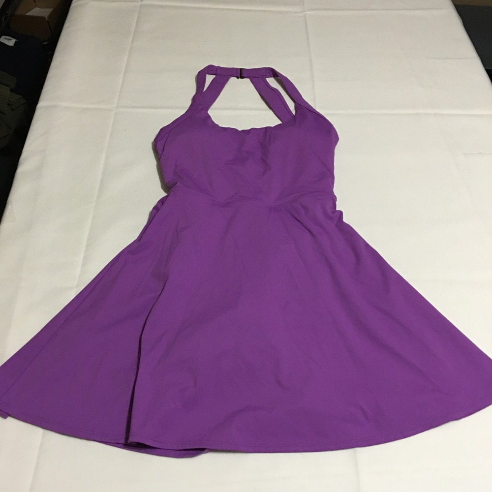 Halara SoftlyZero Airy Backless Dance Active Dress Size Small Purple